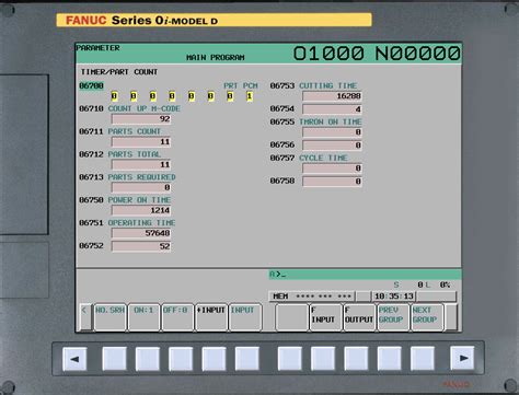 fanuc part count calculator